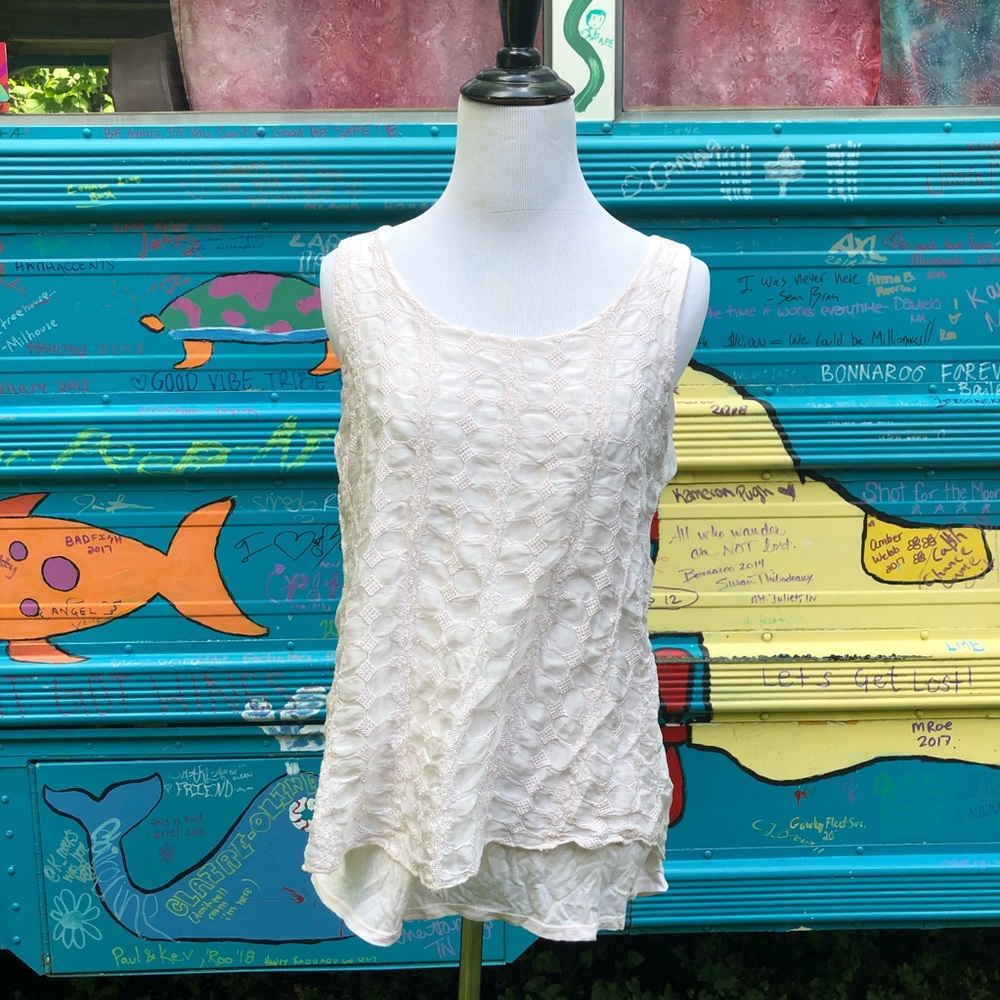 Layered tank top size small